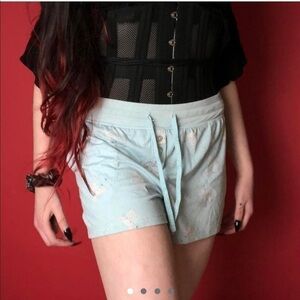 Pastel blue mice lounge PJ shorts 💙🤍​​​​​​​​​​​​​​​​​​​​​​​​​
